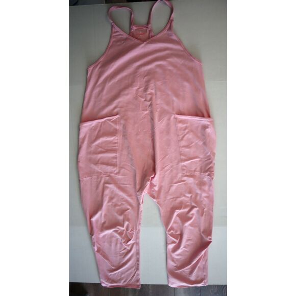 Free People Movement OB1239677 Women's Sz XS Pink Hot Shot Jumpsuit - Picture 1 of 14